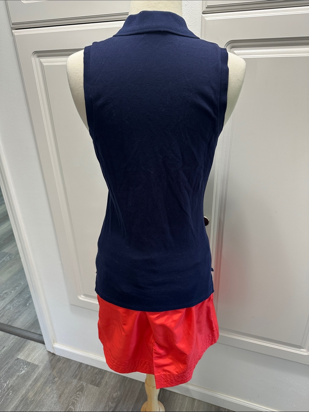 Ralph Lauren Navy Golf Polo Top with Red Golf Skort - Picture 3 of 12